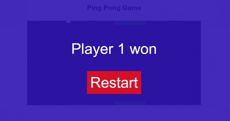 Ping Pong Game In JavaScript With Source Code - Source Code & Projects