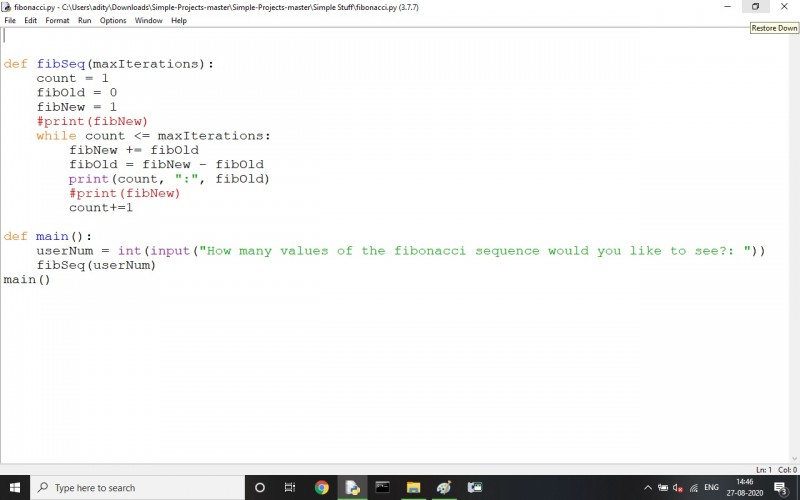 Python Program To Fibonacci - Kashipara