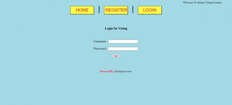 Download Online Voting System Project In PHP With Source Code And ...