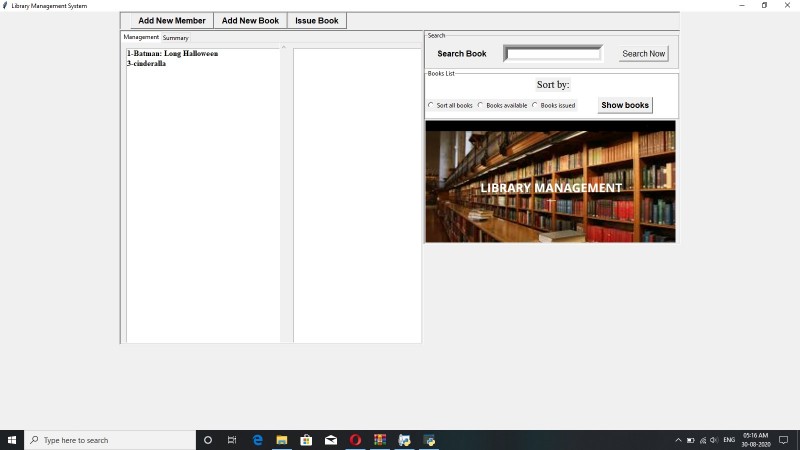 GUI Based On Library Management System Project In Python With Source ...