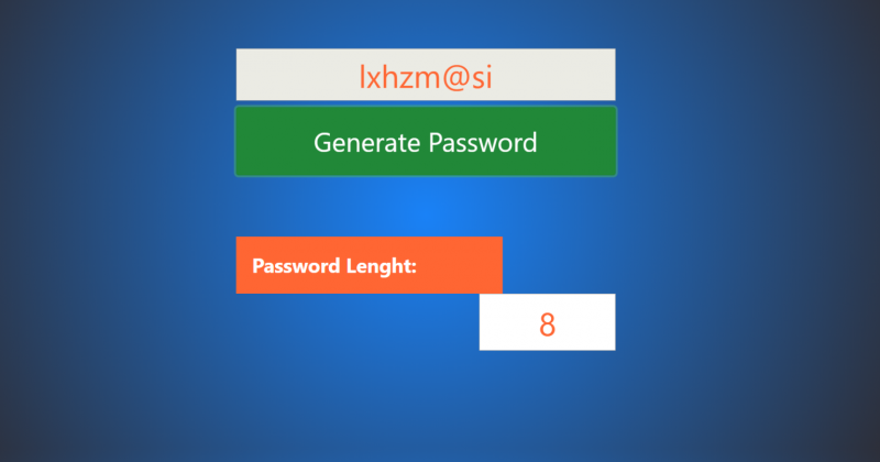 Random Password Generator App Project In JavaScript With Source Code ...