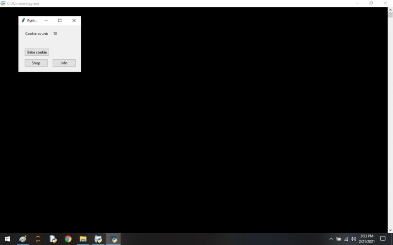 Python program to Cookie Clicker GUI App Using The Python - Tkinter ...