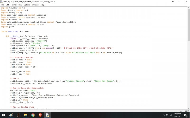Python program to Slider Window Using Python -Tkinter - kashipara
