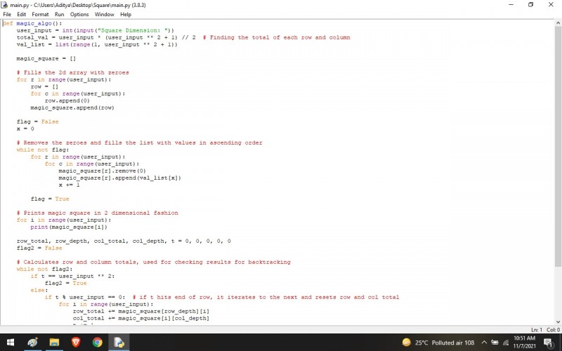 Python program to Basic Square Using The Python Language - Tkinter ...