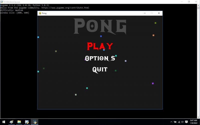 Python Program To Basic Ultimate Pong Game Using The Python-tkinter ...