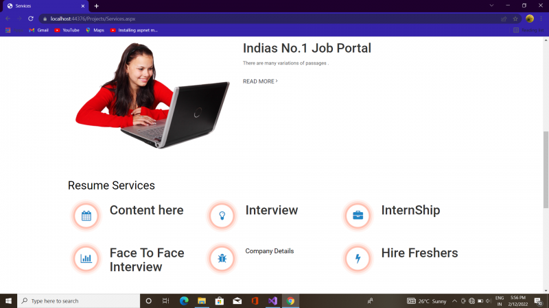 Online Job Portal Project in C# .NET with Source Code and Report - kashipara