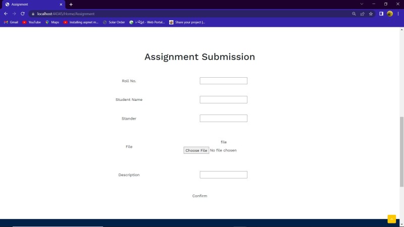 online assignment submission system code
